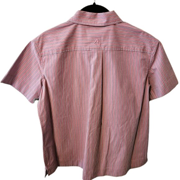 Ridgecut Toughwear Women’s Pink Striped Short-Sleeve Camp Shirt-SMALL - Picture 5 of 9